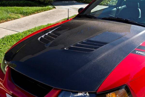 99 04 Mustang Carbon Fiber Hood V6 Gt