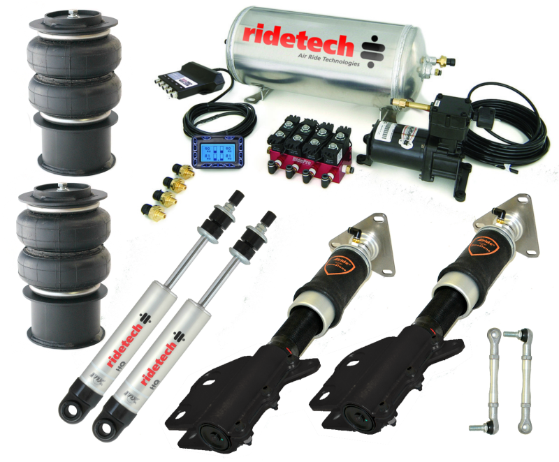 2015 - 16 Mustang Ridetech Air Ride Suspension System, Level 2