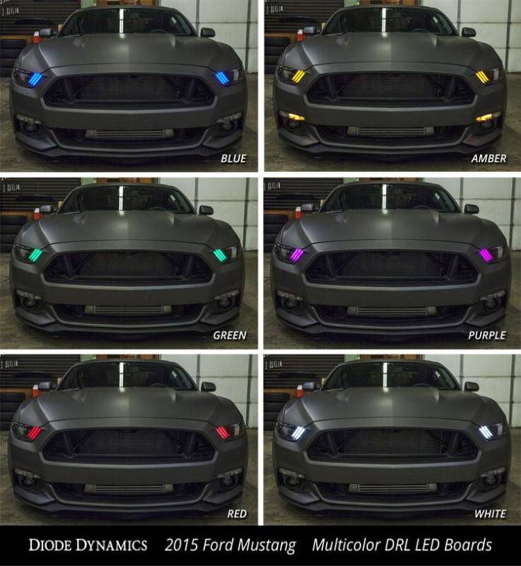2015 - 2017 Ford Mustang Multicolor DRL LED Boards