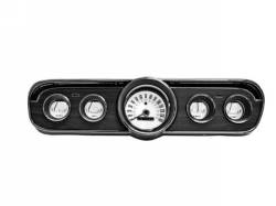 Scott Drake - 66 Mustang White Face Gauge Appliques (5 piece)