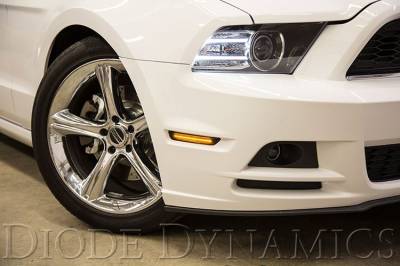 Diode Dynamics Lighting - 2010 - 2014 Ford Mustang LED Side Marker Lights, Pair, Choose Lens Color