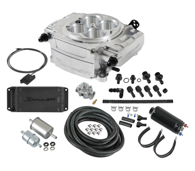 Holley - 64 - 73 Mustang Holley Sniper 2 EFI, Master kit, With Power Dist Mod, Silver