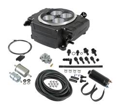 64 - 73 Mustang Holley Sniper 2 EFI, Master kit, No Power Dist Mod, Black