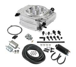 64 - 73 Mustang Holley Sniper 2 EFI, Master kit, No Power Dist Mod, Silver